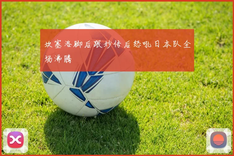 坎塞洛脚后跟妙传后怒吼日本队全场沸腾
